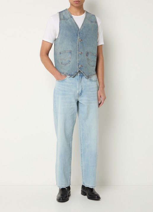 Levi's Straight leg jeans met steekzakken - voorkant 3 indigo