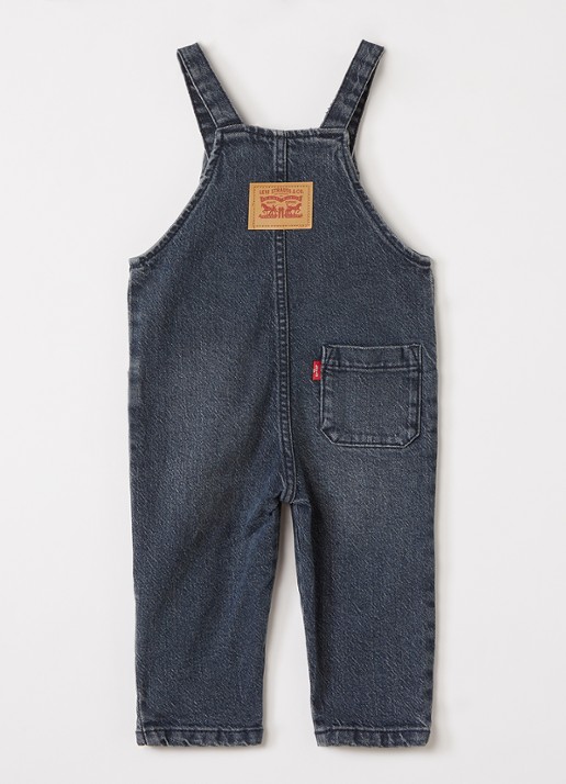 Levi's Straight leg tuinbroek van denim - voorkant 3 indigo