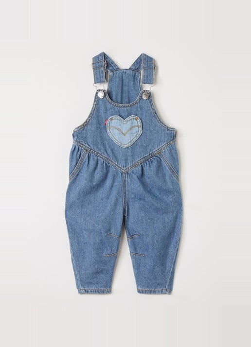 Levi's Straight leg tuinbroek van denim