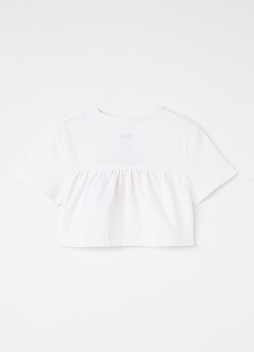 Levi's Strawberry T-shirt met pailletten - voorkant 2 wit