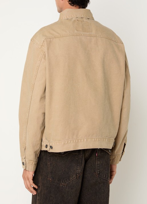 Levi's Sunrise spijkerjas met steekzakken - achterkant camel
