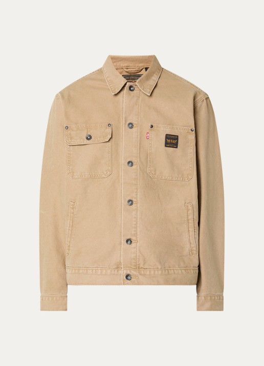 Levi's Sunrise spijkerjas met steekzakken - voorkant 2 camel