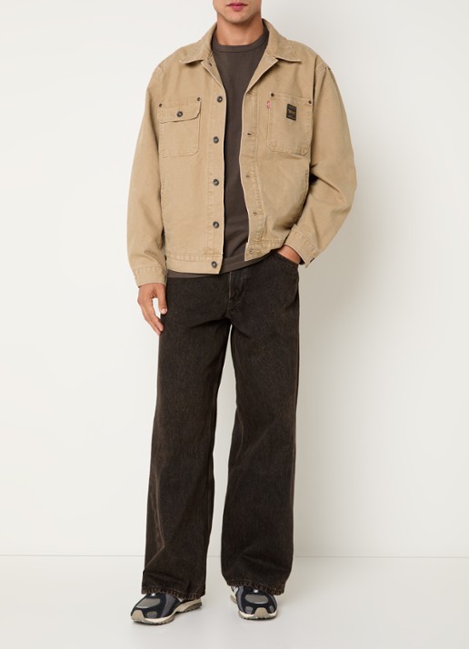 Levi's Sunrise spijkerjas met steekzakken - voorkant 3 camel