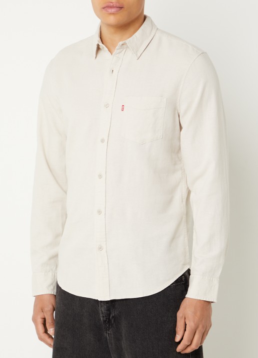 Levi's Sunset overhemd in linnenblend met borstzak