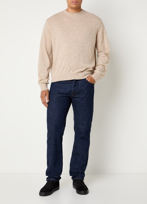 Levi's Sweater in kasjmierblend - voorkant 3 beige