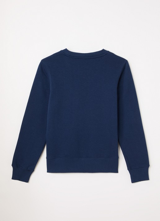 Levi's Sweater met logo - voorkant 3 donkerblauw