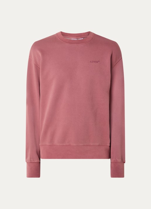 Levi's Sweater met logo - voorkant steenrood