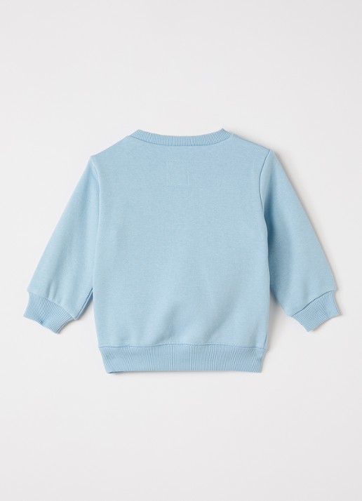 Levi's Sweater met logo - voorkant 2 lichtblauw