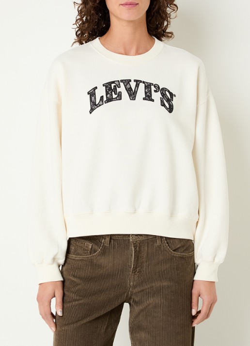 Levi's Sweater met logoborduring