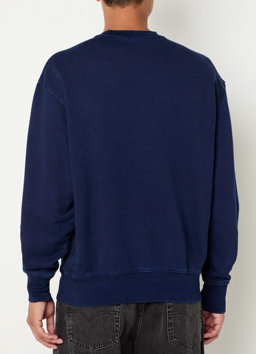 Levi's Sweater met logoborduring - achterkant 3 donkerblauw