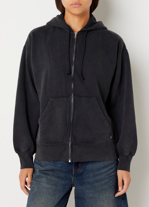 Levi's Sweatvest met capuchon - achterkant 5 donkergrijs