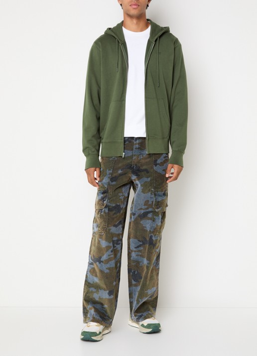Levi's Sweatvest met steekzakken - voorkant 5 legergroen