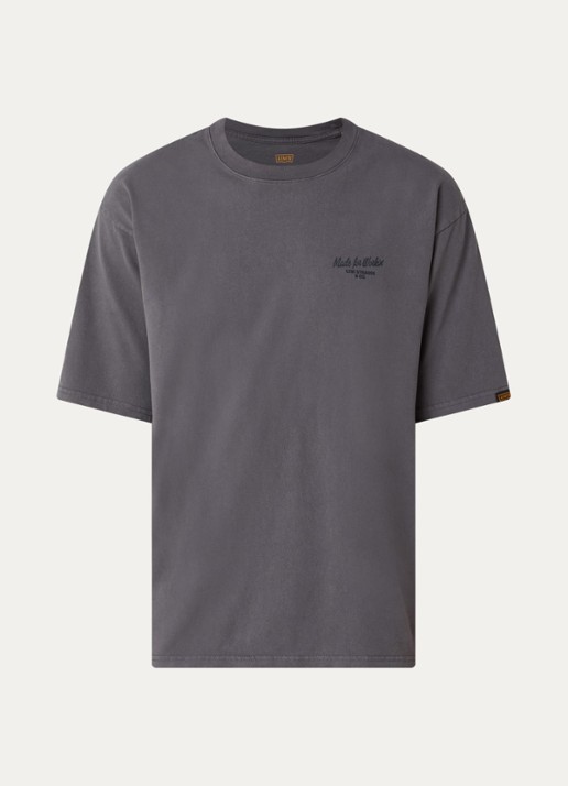 Levi's T-shirt met front- en backprint - voorkant 2 grijs