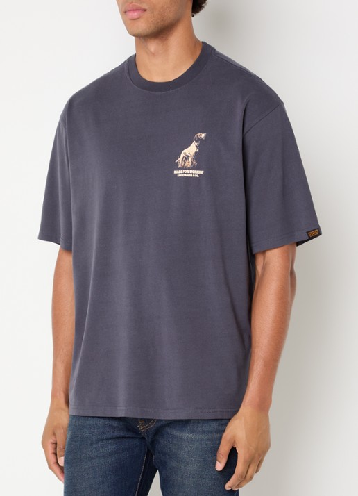 Levi's T-shirt met front- en backprint - achterkant 2 donkergrijs