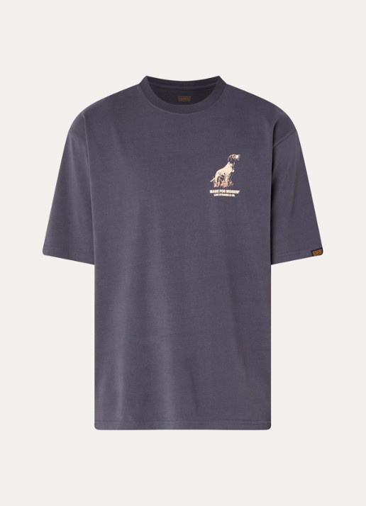 Levi's T-shirt met front- en backprint - voorkant 3 donkergrijs