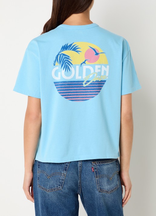 Levi's T-shirt met logo- en backprint