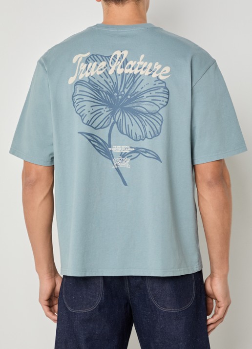 Levi's T-shirt met logo- en backprint