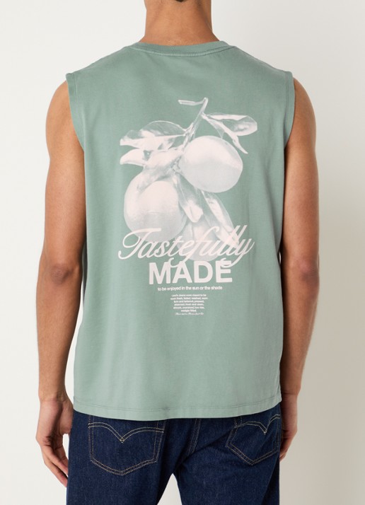 Levi's T-shirt met logo- en backprint