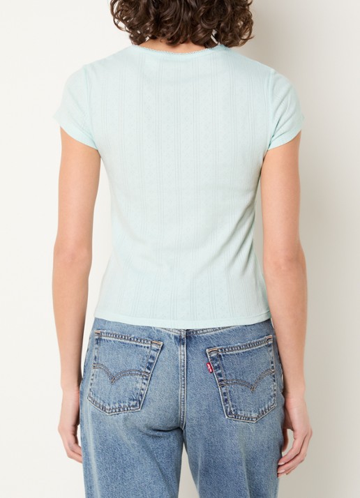 Levi's T-shirt met logo - achterkant 4 mint