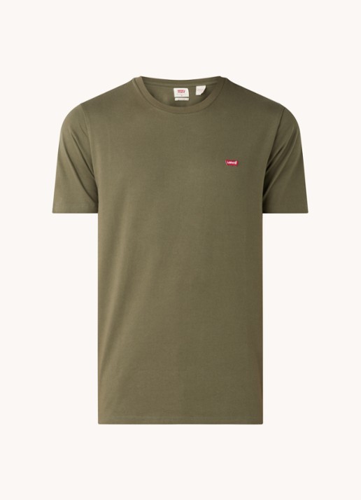 Levi's T-shirt met logo - voorkant 3 groen