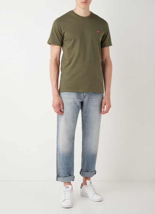 Levi's T-shirt met logo - voorkant 4 groen
