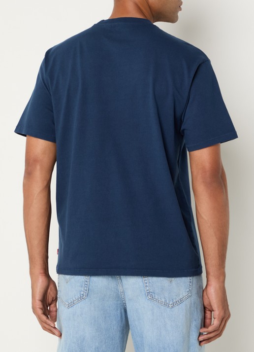 Levi's T-shirt met logo - achterkant 4 donkerblauw