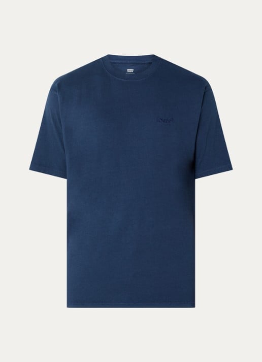 Levi's T-shirt met logo - voorkant 2 donkerblauw
