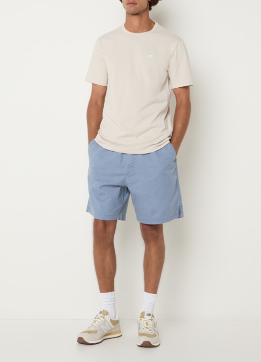 Levi's T-shirt met logo - voorkant 2 creme