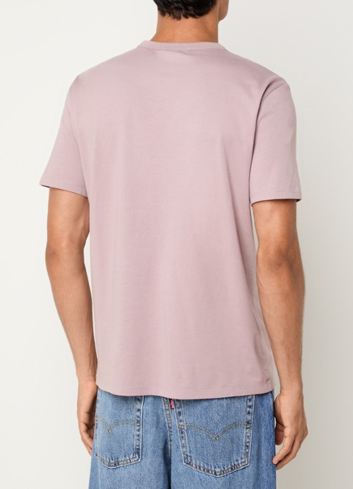 Levi's T-shirt met logo - achterkant oudroze