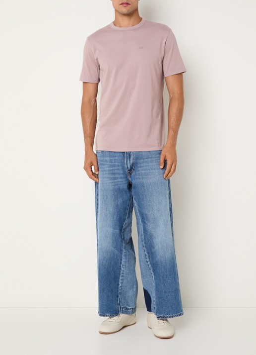 Levi's T-shirt met logo - voorkant 3 oudroze