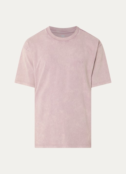 Levi's T-shirt met logo - voorkant 3 roze