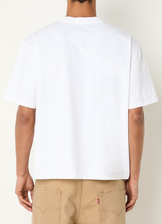 Levi's T-shirt met logo - achterkant wit
