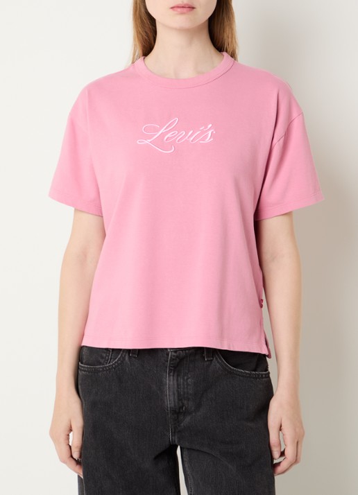 Levi's T-shirt met logoborduring