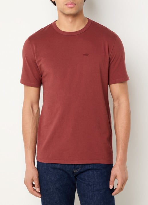Levi's T-shirt met logoborduring