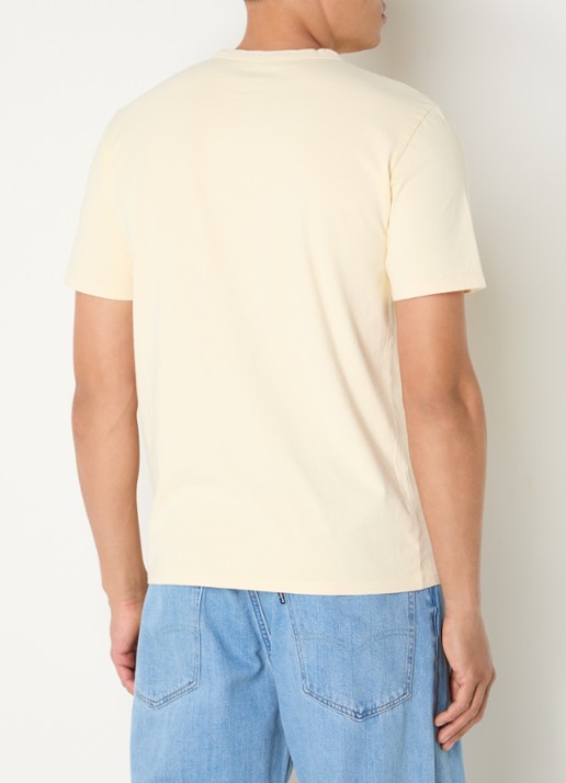 Levi's T-shirt met logoborduring - achterkant 3 lichtgeel