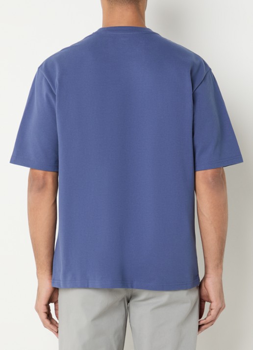 Levi's T-shirt met logoborduring - achterkant 4 indigo