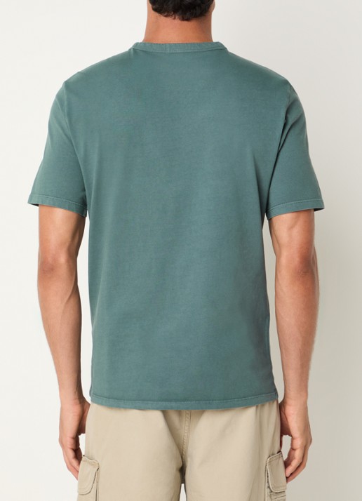 Levi's T-shirt met logoborduring - achterkant 4 zeegroen
