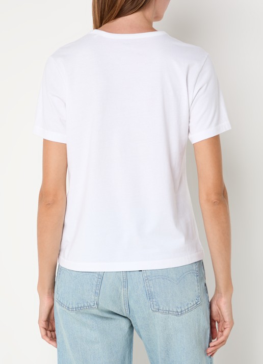 Levi's T-shirt met logoprint en stretch - achterkant 3 wit