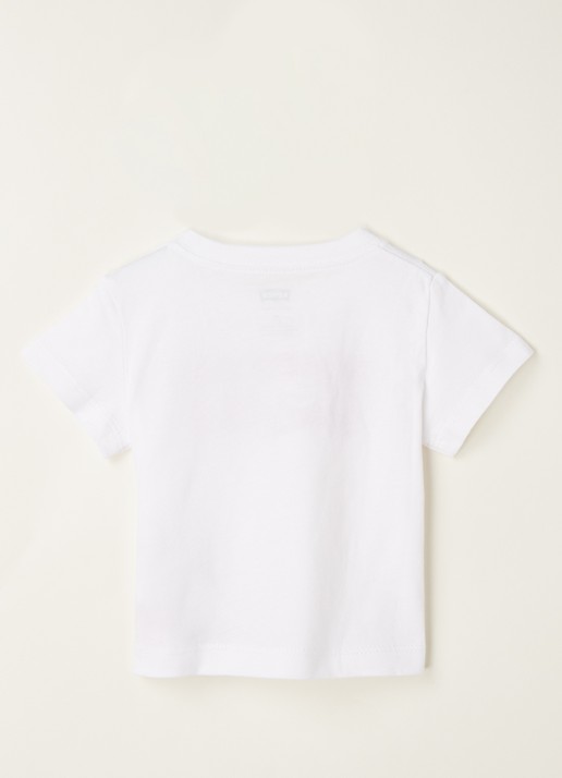 Levi's T-shirt met logoprint - achterkant 2 wit