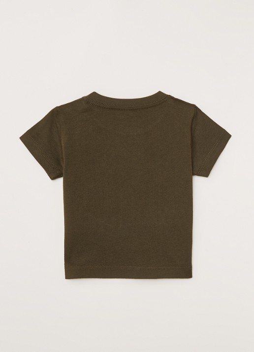Levi's T-shirt met logoprint - detail 2 olijfgroen
