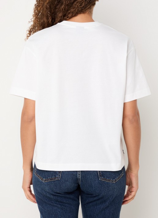 Levi's T-shirt met ronde hals - achterkant 3 beige