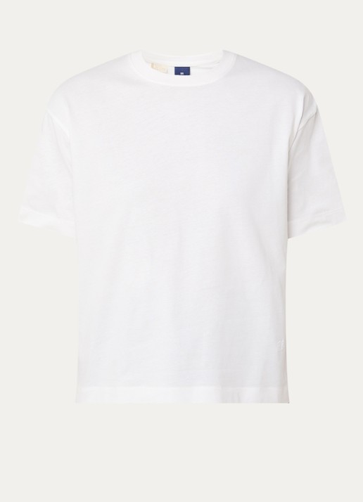 Levi's T-shirt met ronde hals - voorkant beige
