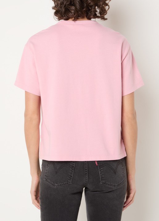 Levi's T-shirt met ronde hals - achterkant 4 lichtroze