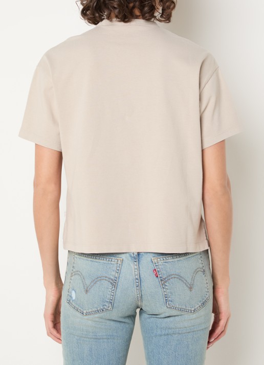 Levi's T-shirt met ronde hals - achterkant 3 beige