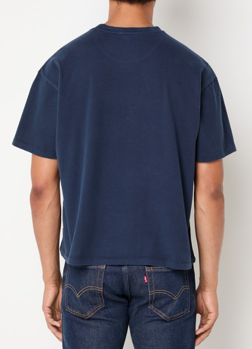 Levi's T-shirt met ronde hals - achterkant 4 donkerblauw