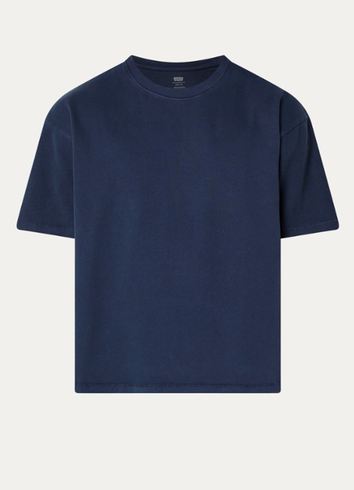 Levi's T-shirt met ronde hals - voorkant 2 donkerblauw