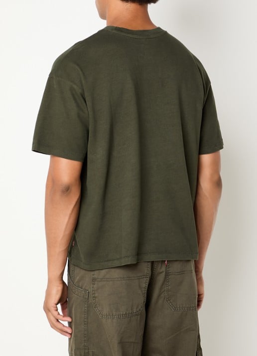 Levi's T-shirt met ronde hals - achterkant 2 groen
