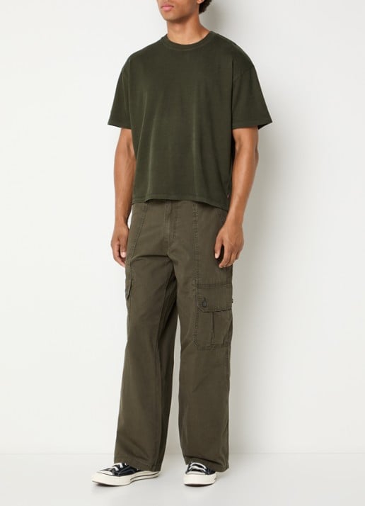 Levi's T-shirt met ronde hals - voorkant 4 groen