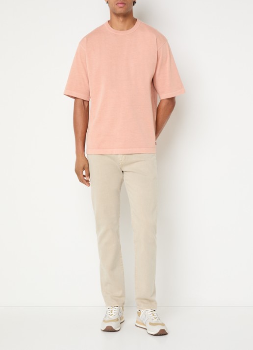 Levi's T-shirt met ronde hals - voorkant 3 zalmroze