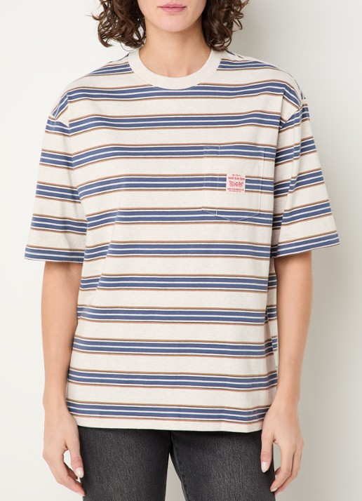 Levi's T-shirt met streepprint